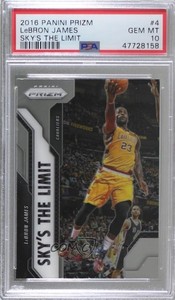 2016-17 Panini Prizm Sky's the Limit LeBron James #4 PSA 10 GEM MT