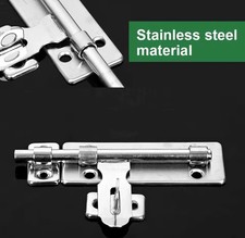 Lockable Gate Shed & Door Bolt - Stainless Steel - Bolt only or add a padlock
