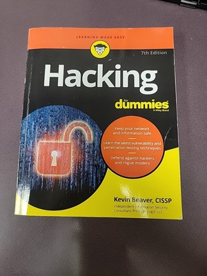 Hacking for Dummies by Kevin. Beaver (2022, Trade Paperback)