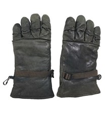 Intermediate Cold Wet Leather Fleece Lined Gloves Men Women Large Army Military