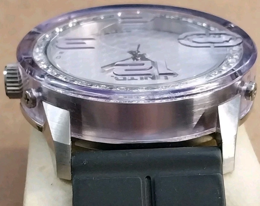 Reloj de Cuarzo Marc Ecko UNLTD Street Tech 2.0 E12533G2 Banda Negra Estuche SS Nuevo Bate Foto 4 de 4