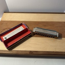 Vintage M. Hohner Marine Band 1896 Harmonica Key of G With Original Box   READ