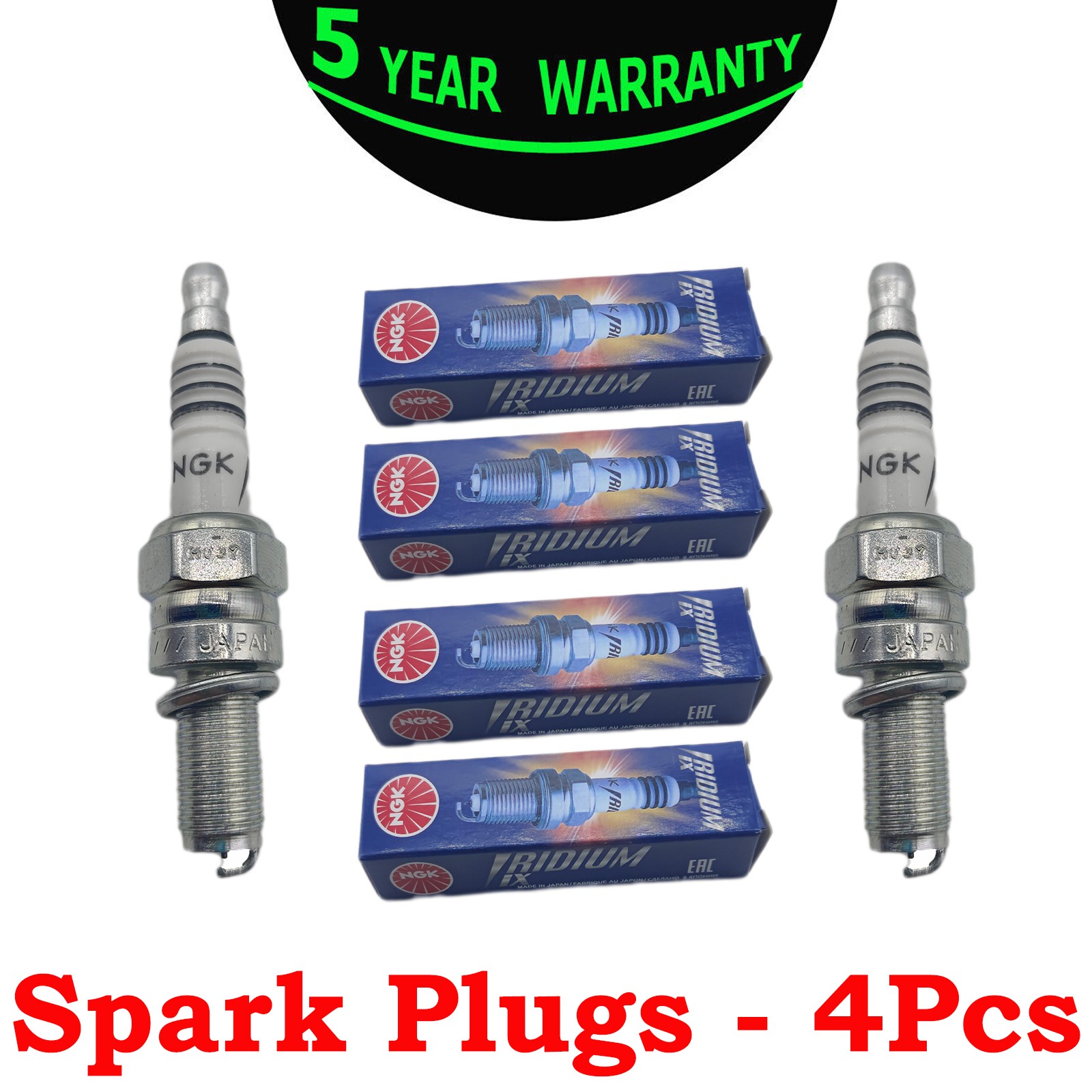 Set of 4x For ngk 3521 Spark Plug Iridium IX CR9EIX