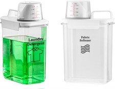 2PCS Laundry Detergent Dispenser,Beads Container for Fabric Softener, Softener 