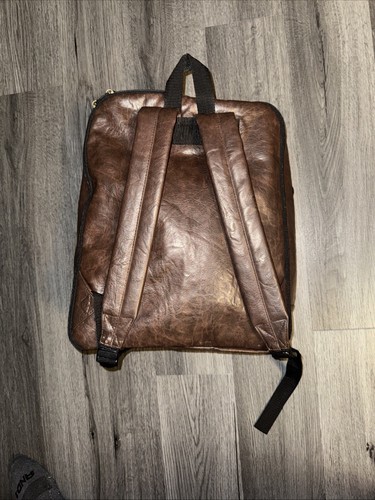 Totes Sport Vintage braun Leder Rucksack Handarbeit - Bild 6 von 18