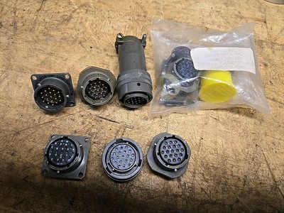 7pcs - AMPHENOL 19 Pin CONNECTOR (1C5)