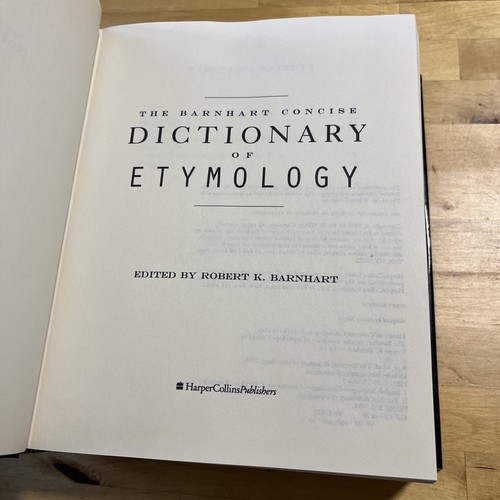 DICTIONARY OF ETYMOLOGY the Origins Of American English Words Robert K Barnhart - Foto 4 di 4