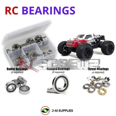 RCScrewZ Rubber Shielded Bearing arrm002r for ARRMA Granite BLS AR102615 | KIT