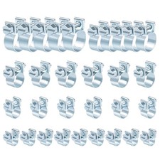 Mini Schlauchschellen Set 7-14mm 30 Stück Edelstahl verstellbar