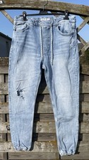 Denim Jeans XL mit Gummizug oben & unten
