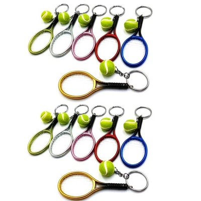 12Pcs Tennis Racket Keychain Pendant Bag Accessories for Bag Sport7898 - Bild 1 von 4