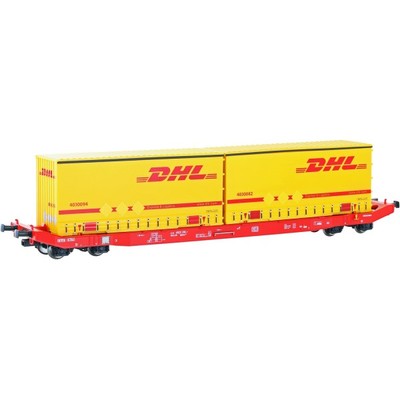 Mehano 28411 H0 Containerwagen Sgkkms 698 DHL, DB-Cargo, Ep. VI H0 + Neu
