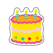 Trend Birthday Cake Mini Accents, Classroom Bulletin Board Cut Outs, 3 Inches,