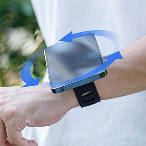 Magnetic Wrist Phone Holder Phone Arm Bands for Running 360 Degrees Rotatable - 第 10/14 張圖片