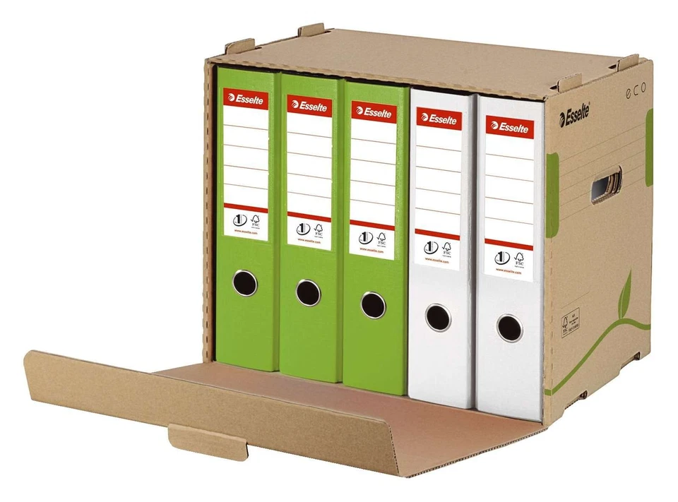 Esselte Archiv Container ECO, für Ordner, Karton, naturbraun
