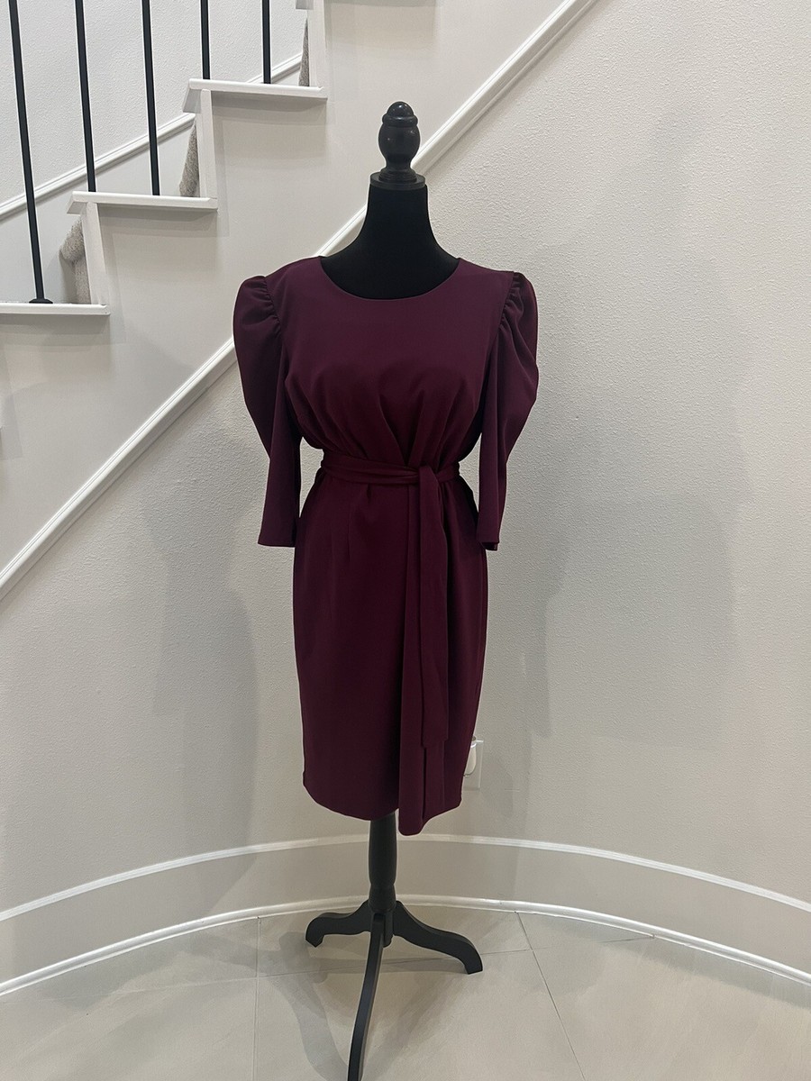 new york and company bridesmaid dresses & Purple Work Sheath Dress Puff Sleeve — Sz XL sale: Black Friday 2025 Ideal for work events Marie Dress in Azure 尺寸:14Y