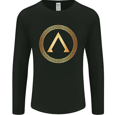 Lambda Symbol Bodybuilding Gym Training Mens Long Sleeve T-Shirt