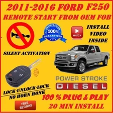 100% Plug and Play Remote Start 2011-2016 Ford F250 DIESEL