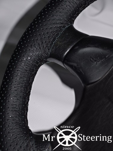 FITS VW SCIROCCO MK2 81-92 PERFORATED LEATHER STEERING WHEEL COVER DOUBLE STITCH - Picture 3 of 8