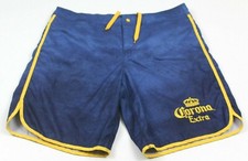 Corona Extra Board Shorts/Swim Trunks Men's Size 38 Blue/Gold