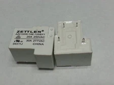 AZ2150W-1AE-12DEFT ZETTLER A Automotive Relay 20A 250VAC 4 Pins x 5PCS NEW