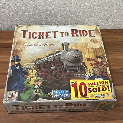 Ticket To Ride The Cross Country Train Adventure Board Game - New & Sealed