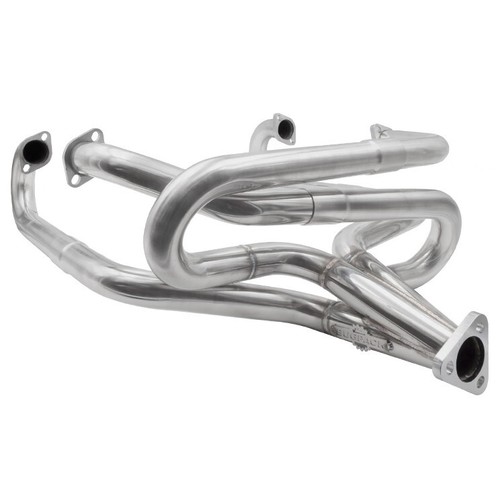 RACING USE ONLY! Stainless Steel 1-3/4" Merged Exhaust Header W/Dual Muffler - Picture 2 of 3