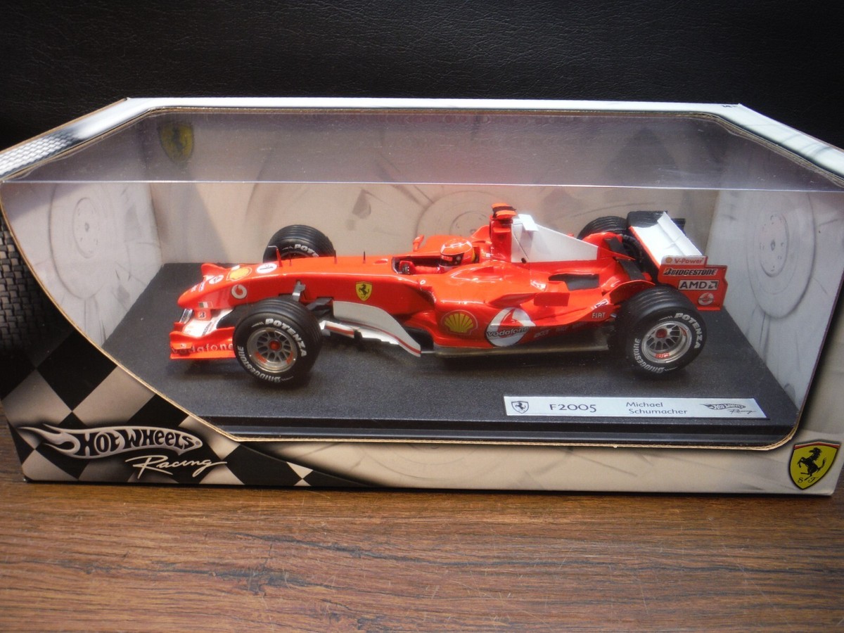 Hot Wheels 1/18 Ferrari F2005 Michael Schumacher #1 Diecast | eBay