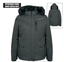 Women's Choko Adventurer Snowmobile Jacket Grey Textured  2XL 187121 CLEARANC