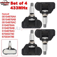 4PCS 05154876AB TPMS Tire Pressure Sensor Fits For Maserati Ghibli 14-20 433MHz