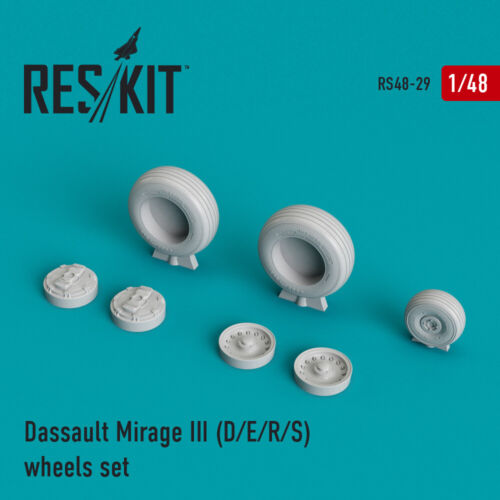 ResKit 1/48 Mirage III (D/E/R/S) wheels set RS48-0029 - Picture 1 of 1