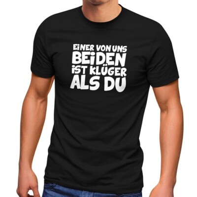 Mens T-Shirt One Of Us Is Smarter Than You Saying Ironic Sarcasm