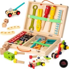 Kit de herramientas para ni os, juego de herramientas de madera para ni os.neuvo