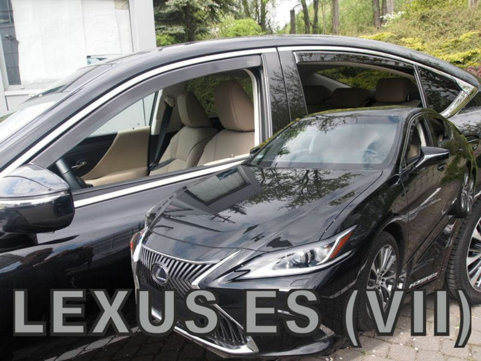 Déflecteurs d'air pour rouler vitres ouvertes sous la pluie en Lexus ES 7 depuis 2019 HEKO