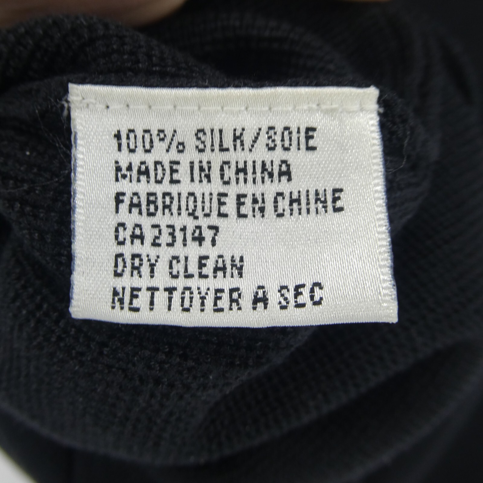 TALBOTS Petites Women's Solid Black MEDIUM Silk K… - image 6