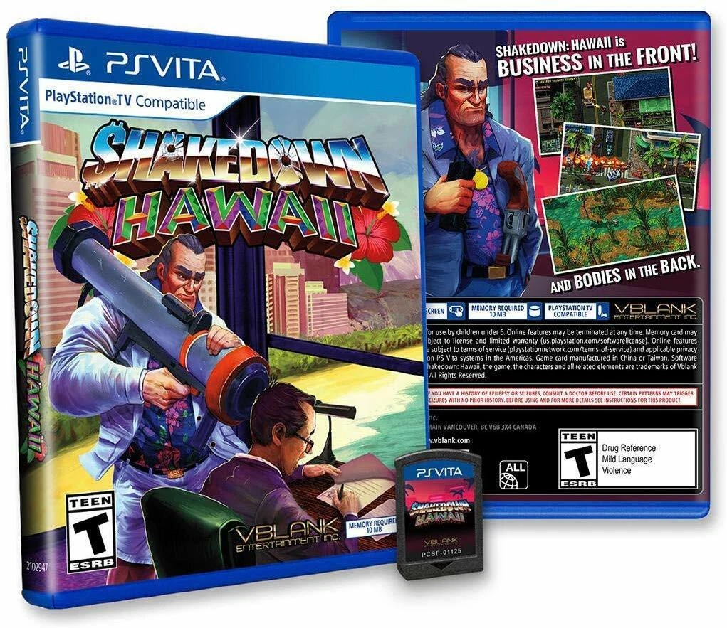 Shakedown Hawaii Sony Playstation Vita Brand New