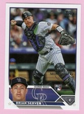 2023 Topps 582 Montgomery Club #41 Brian Serven RC Colorado Rockies