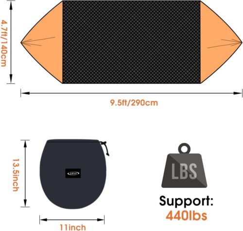 Large Camping Hammock with Mosquito Net 2 Person Pop-up Parachute - Picture 4 of 6