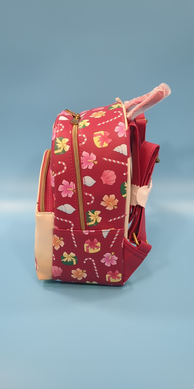 Loungefly Disney Stitch & Angel Holiday Tree Mini Backpack & Wallet Set NEW image 6