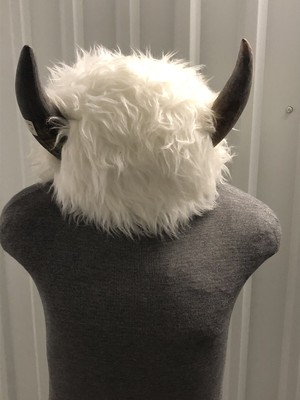 buffalo hat with horns