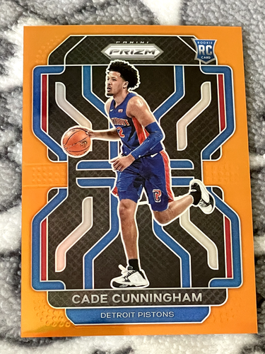 Cade Cunningham 2021 22 Panini Prizm Orange Rookie Card RC 12 49 