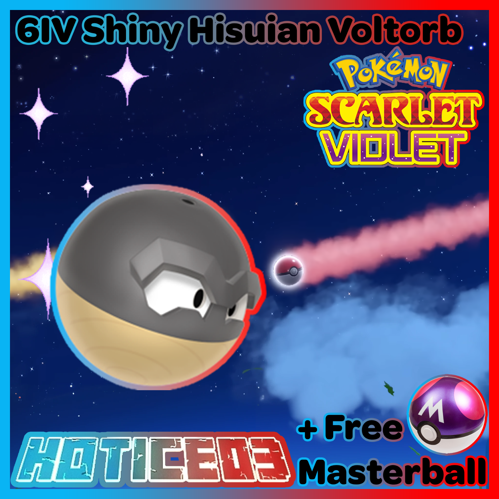 ✨Voltorb Hisui Shiny 6IV✨ Pokemon Scarlet & Violet 🚀Fast