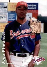 1999 Greenville Braves Grandstand #20 Jose Pimentel Dominican Republic DR Card