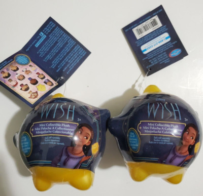 Disney Wish Mini Capsule Plush Mystery Lot of 2