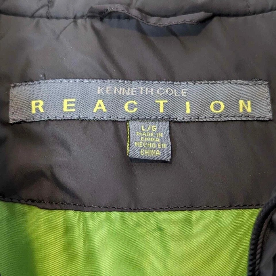 Kenneth Cole Down Puffer Vest in Dark Brown and Green Warm Cozy Snow: Women's L - Image 3 of 4