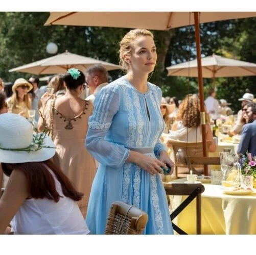 Maxi abito Burberry nudo taglia uk 6 aso villanelle killing vigile