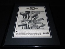 1965 Wilson Golf Clubs Equipment Framed 11x14 ORIGINAL Advertisement