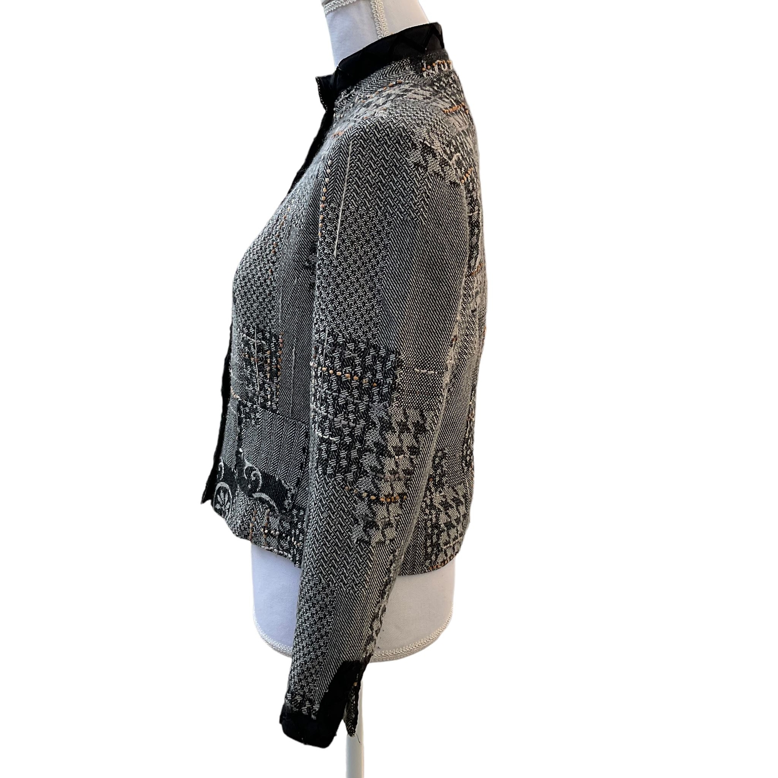 Coldwater Creek Patchwork Tweed Jacket - image 4