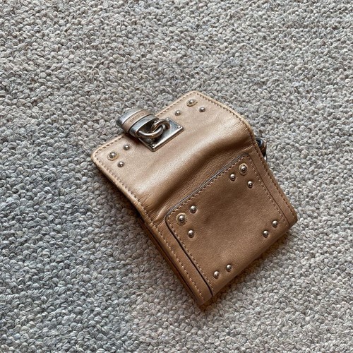 CHLOE Paddington Padlock Mini Wallet Coin Purse Leather Used Auth Excellent+ JPN - Picture 4 of 10