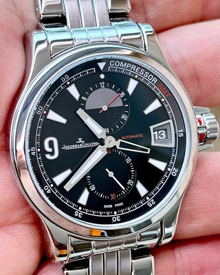  JAEGER LE-COULTRE MASTER COMPRESSOR GMT 146.8.05  41.5 Mint Condition FULL SET